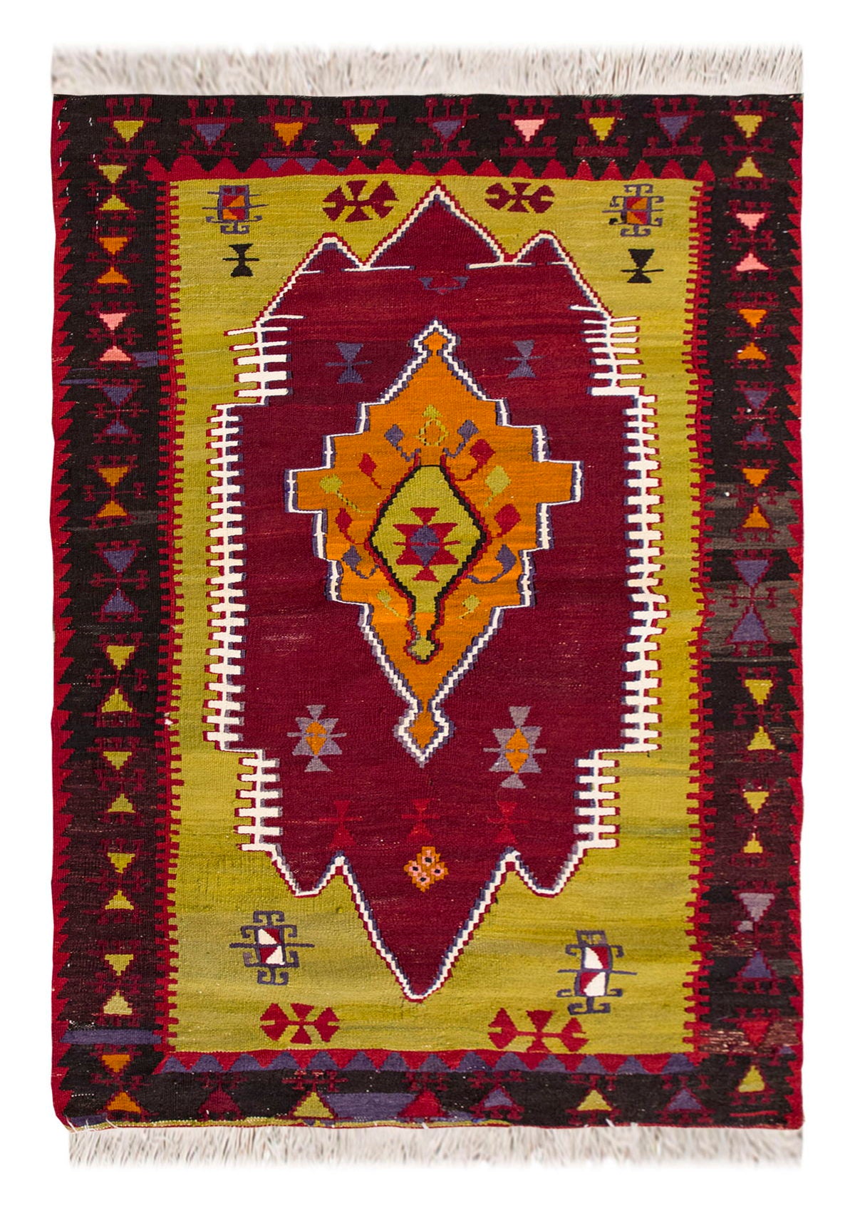 Vintage Turkish Rug, 93 x 140 cm, 3 x 4.7 ft