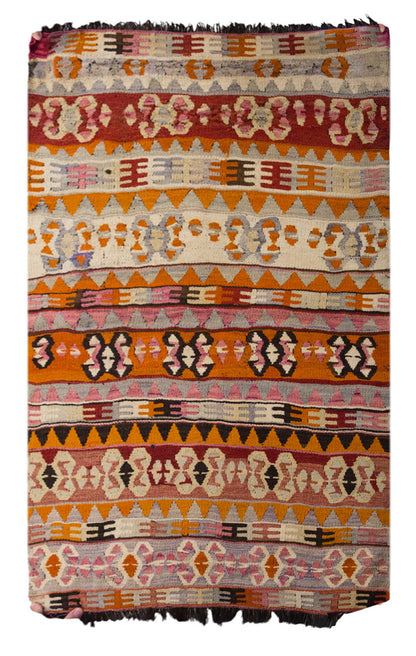 Vintage Turkish Rug, 95 x 114 cm, 3.1 x 3.8 ft