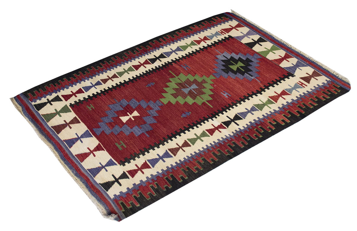 Vintage Turkish Rug, 95 x 133 cm, 3.1 x 4.4 ft