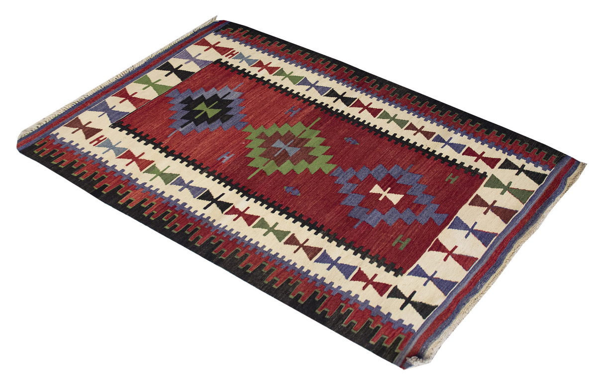 Vintage Turkish Rug, 95 x 133 cm, 3.1 x 4.4 ft