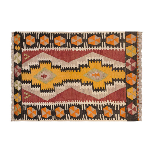 Vintage Turkish Rug, 97 x 100 cm, 3.2 x 3.3 ft