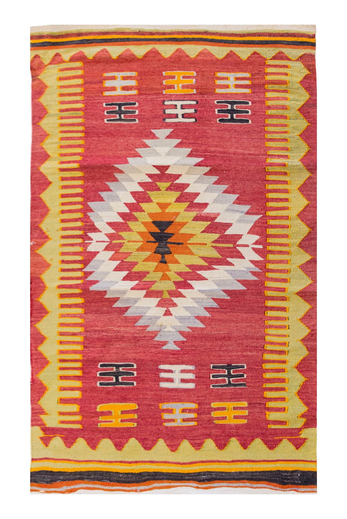Vintage Turkish Rug, 97 x 148 cm, 3.2 x 4.10 ft