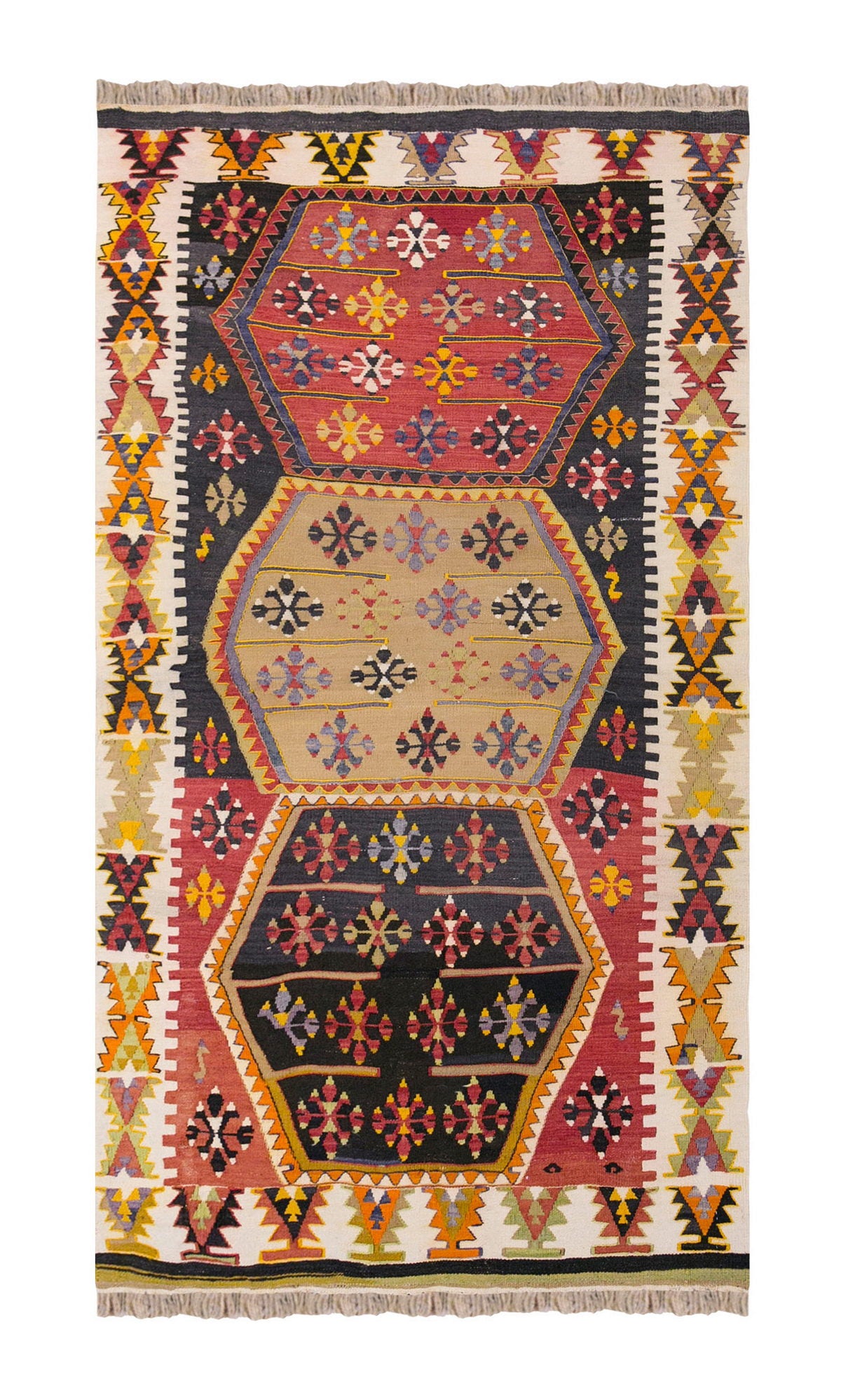 Vintage Turkish Rug, 98 x 184 cm, 3.2 x 6 ft
