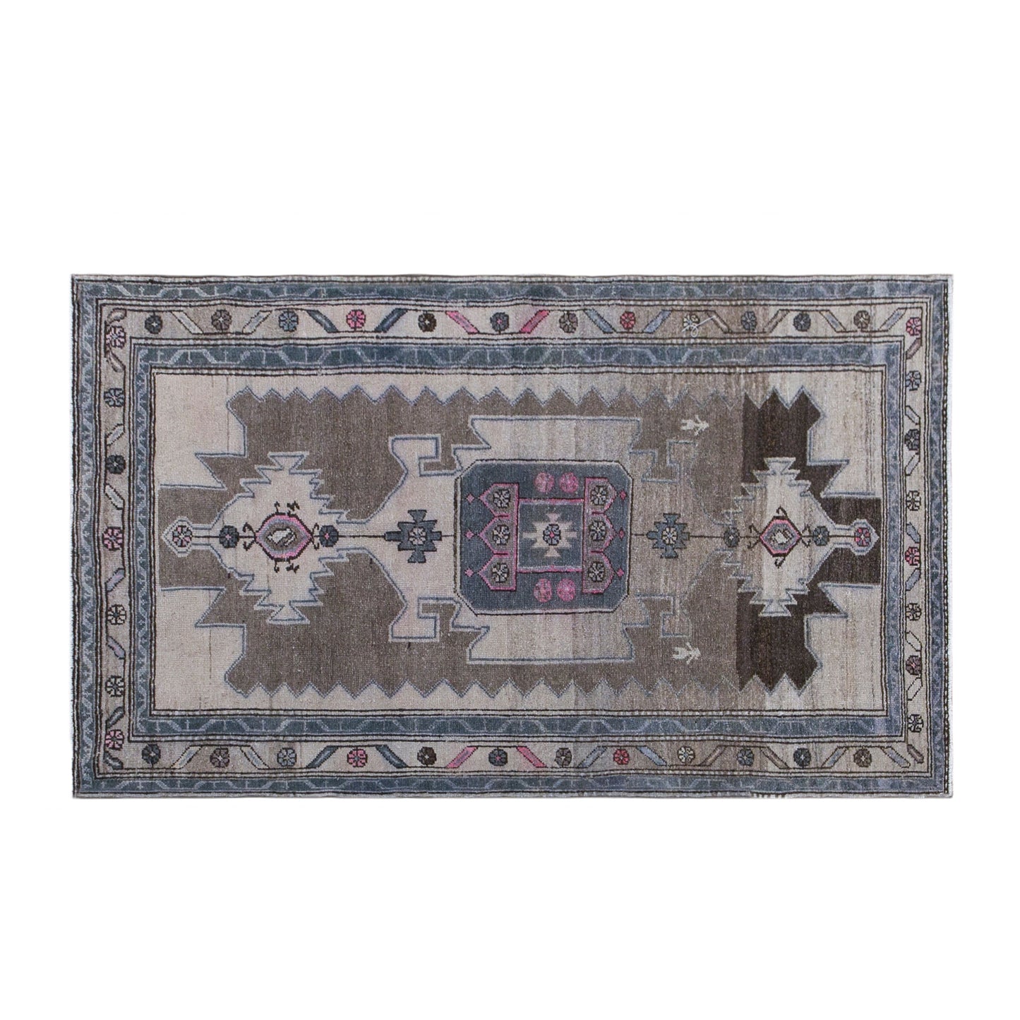 Vintage Turkish Rug 3'11" x 6'7" (120x200 cm)