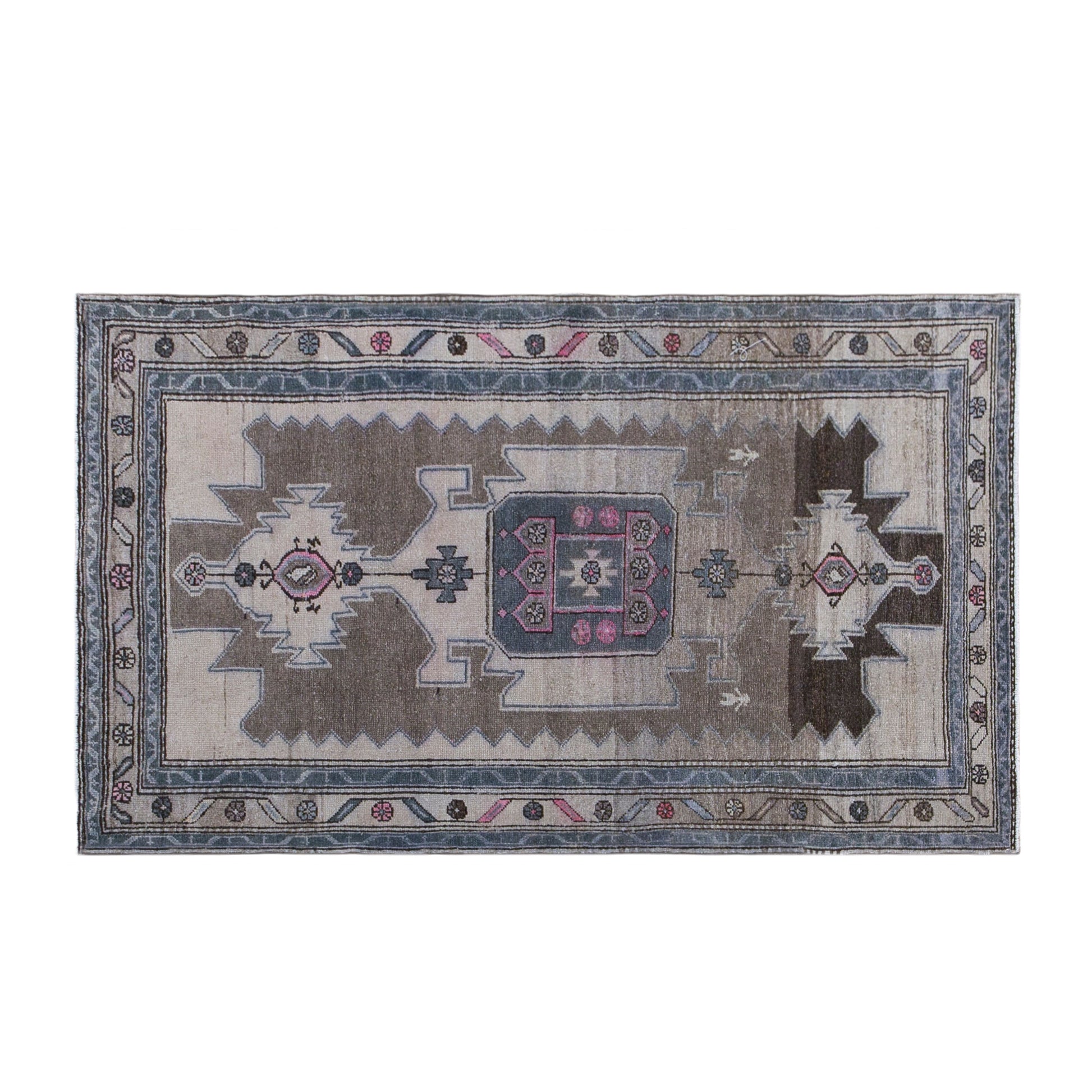 Vintage Turkish Rug 3'11" x 6'7" (120x200 cm)