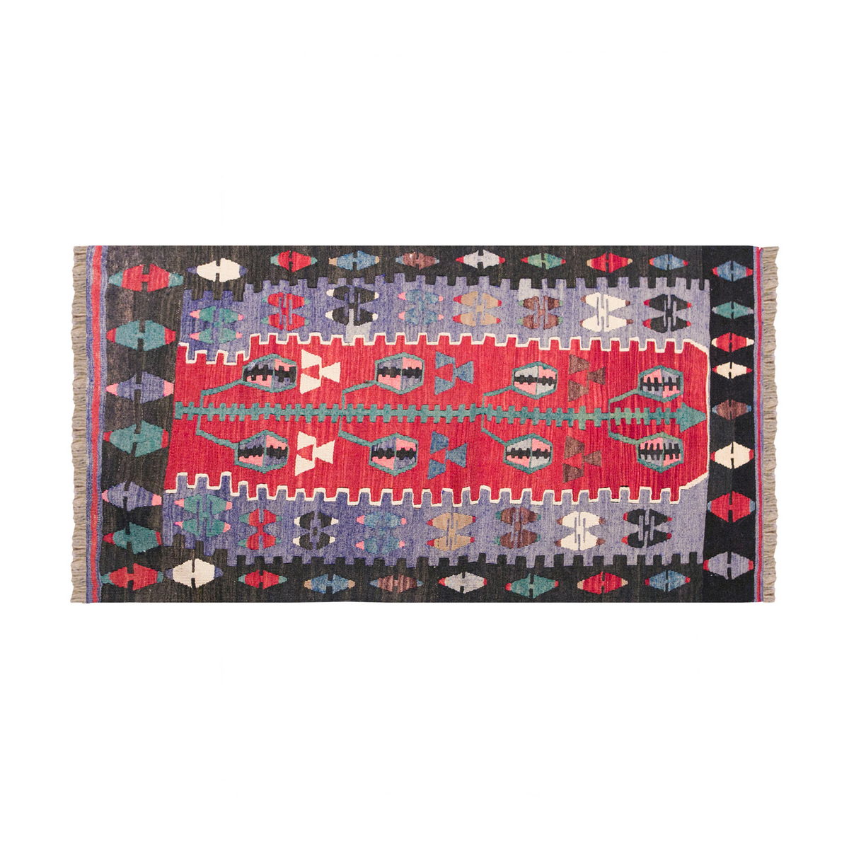 Vintage Turkish Rug 4.7 x 2.7 ft Rug, 141 x 79 cm