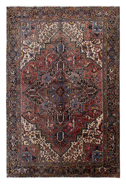 Vintage Turkish Rug 7'10 x 11'10 | 238x362 cm Large Wool Rug
