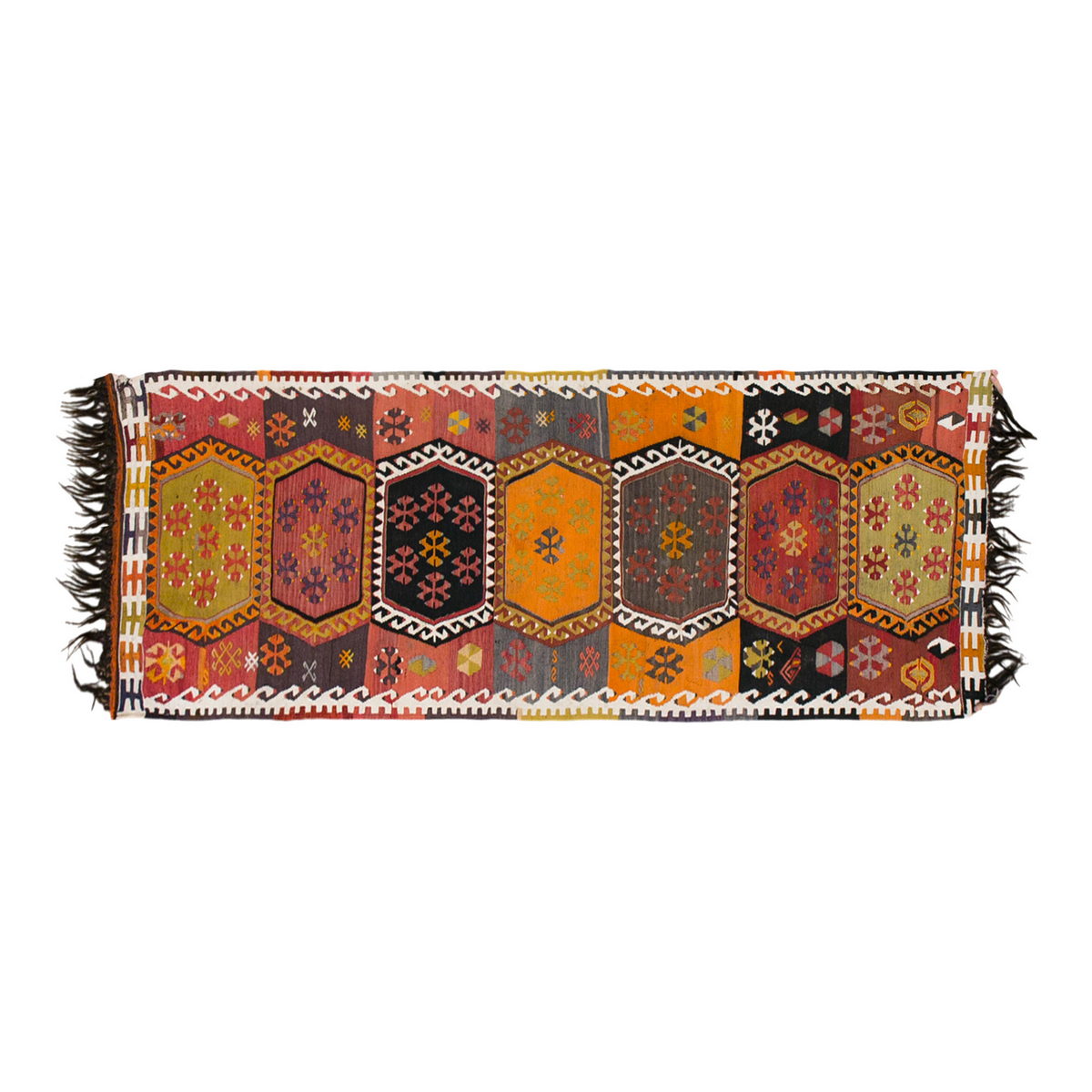 Vintage Turkish Runner, 2.11 x 8.6 ft Rug, 90 x 261 cm