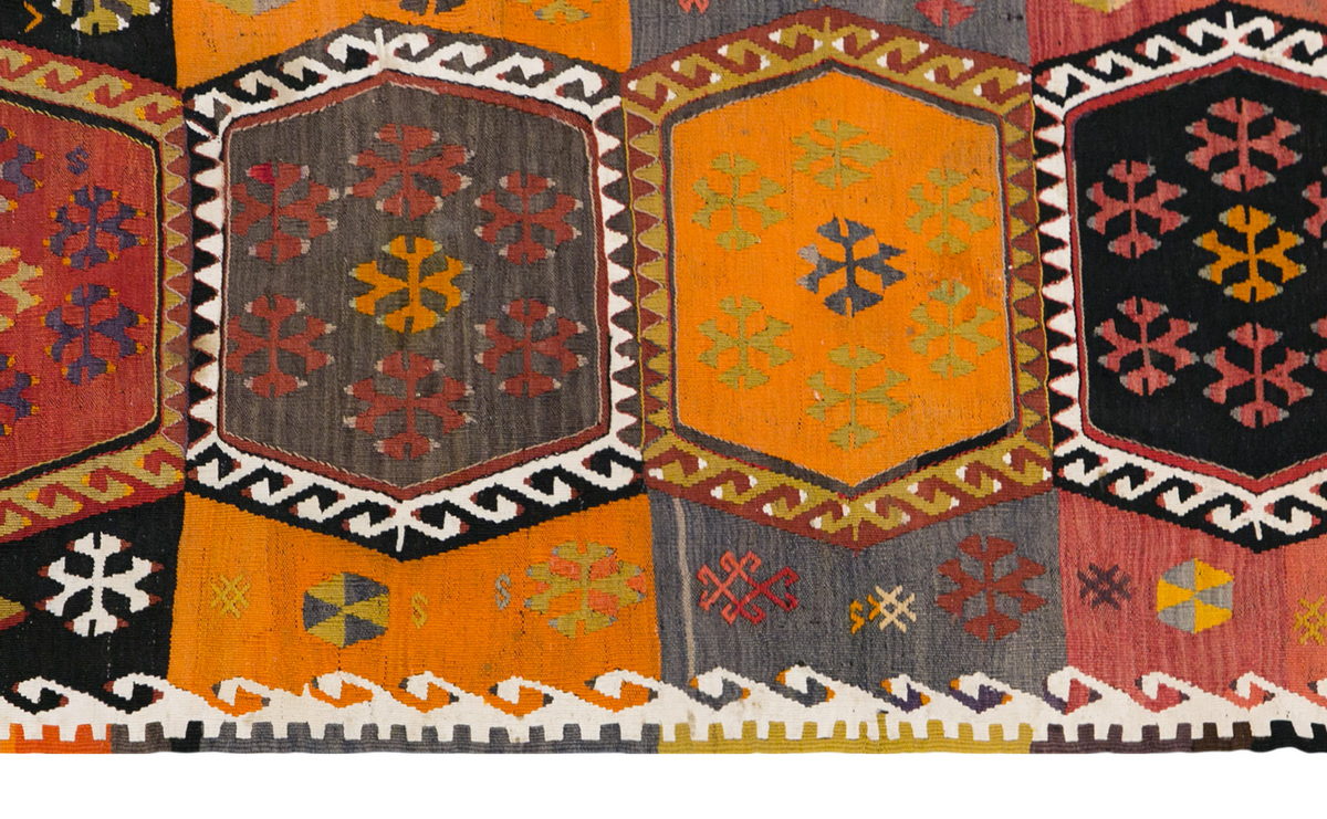 Vintage Turkish Runner, 2.11 x 8.6 ft Rug, 90 x 261 cm