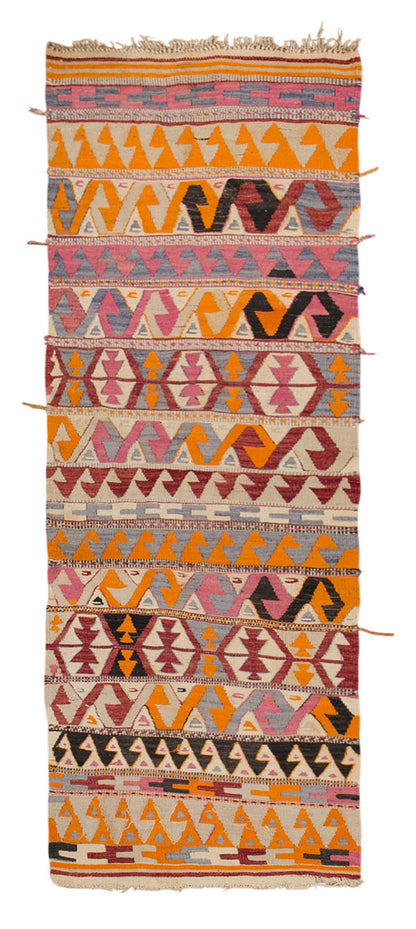 Vintage Turkish Runner, 2.7 x 7.6 ft, 81 x 231 cm