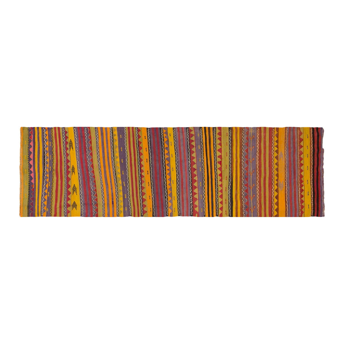 Vintage Turkish Runner, 2.9 x 11.11 ft Rug, 84 x 365 cm