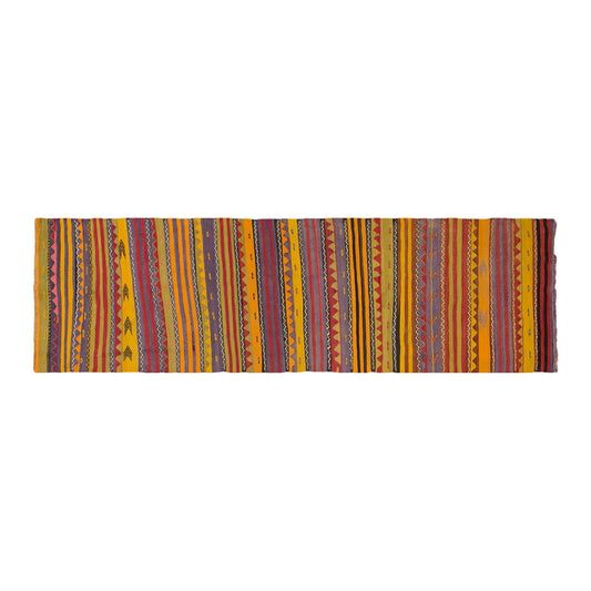 Vintage Turkish Runner, 2.9 x 11.11 ft Rug, 84 x 365 cm