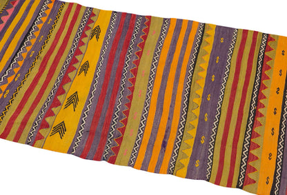 Vintage Turkish Runner, 2.9 x 11.11 ft Rug, 84 x 365 cm