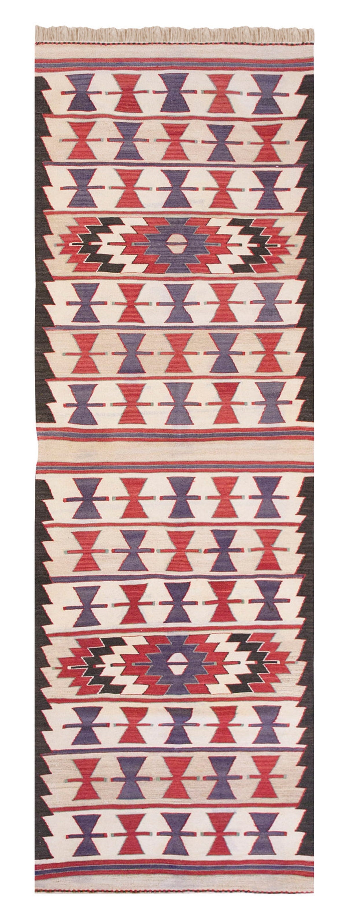 Vintage Turkish Runner Rug, 2.11 x 10.4 ft Rug, 90 x 315 cm