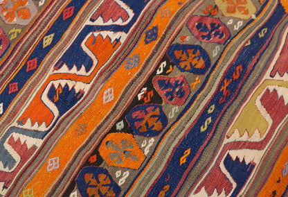 Vintage Turkish Runner Rug, 2.11 x 10.9 ft Rug, 89 x 328 cm