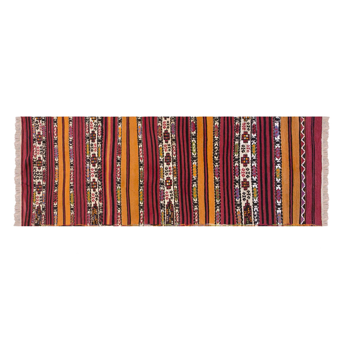 Vintage Turkish Runner Rug, 2.5 x 10.9 ft Rug, 76 x 328 cm