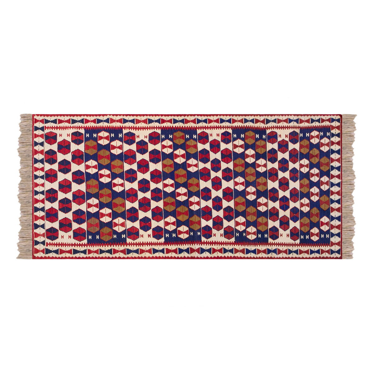 Vintage Turkish Runner Rug, 2.8 x 7.3 ft Rug, 83 x 221 cm