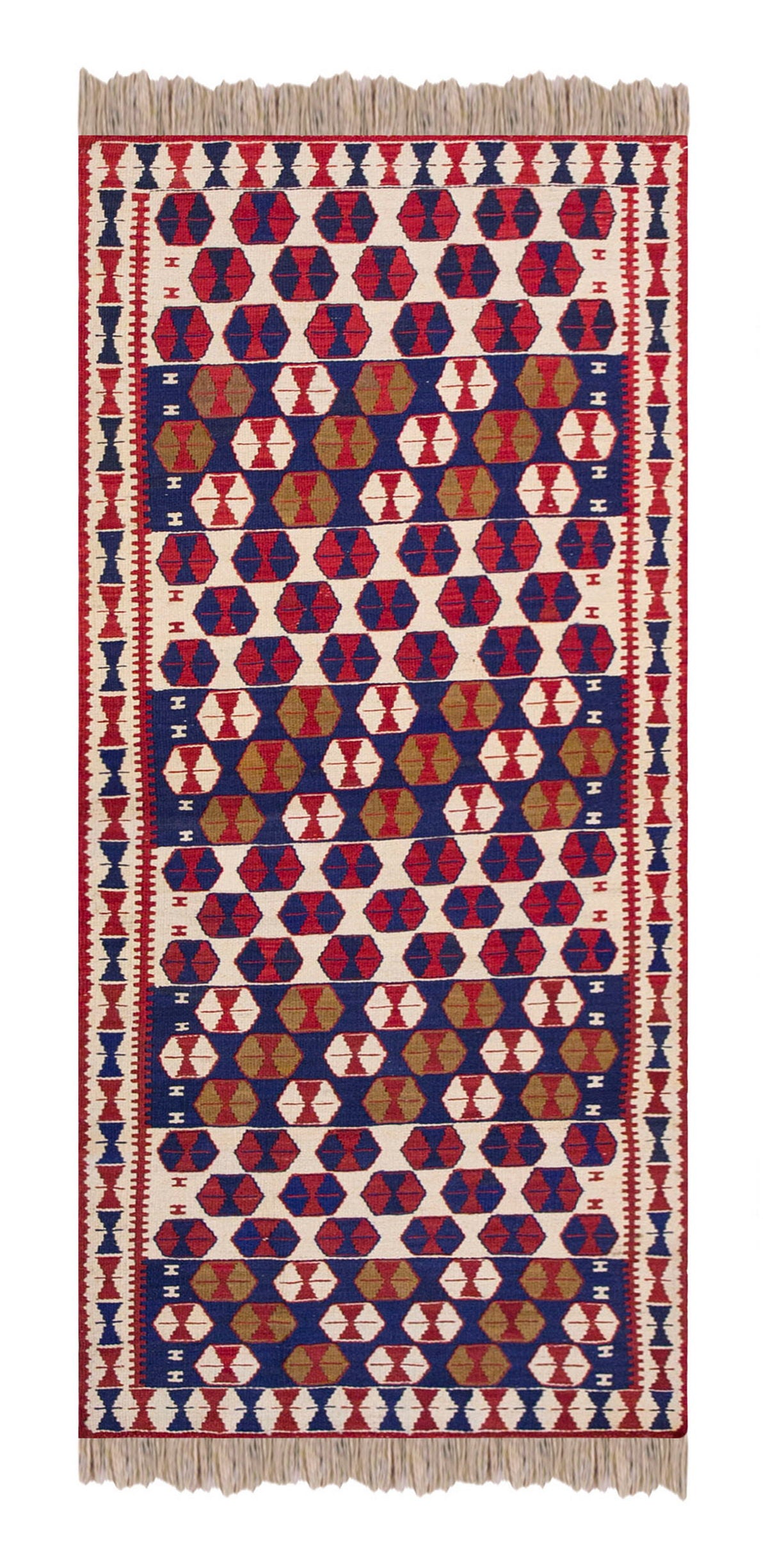 Vintage Turkish Runner Rug, 2.8 x 7.3 ft Rug, 83 x 221 cm