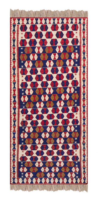Vintage Turkish Runner Rug, 2.8 x 7.3 ft Rug, 83 x 221 cm