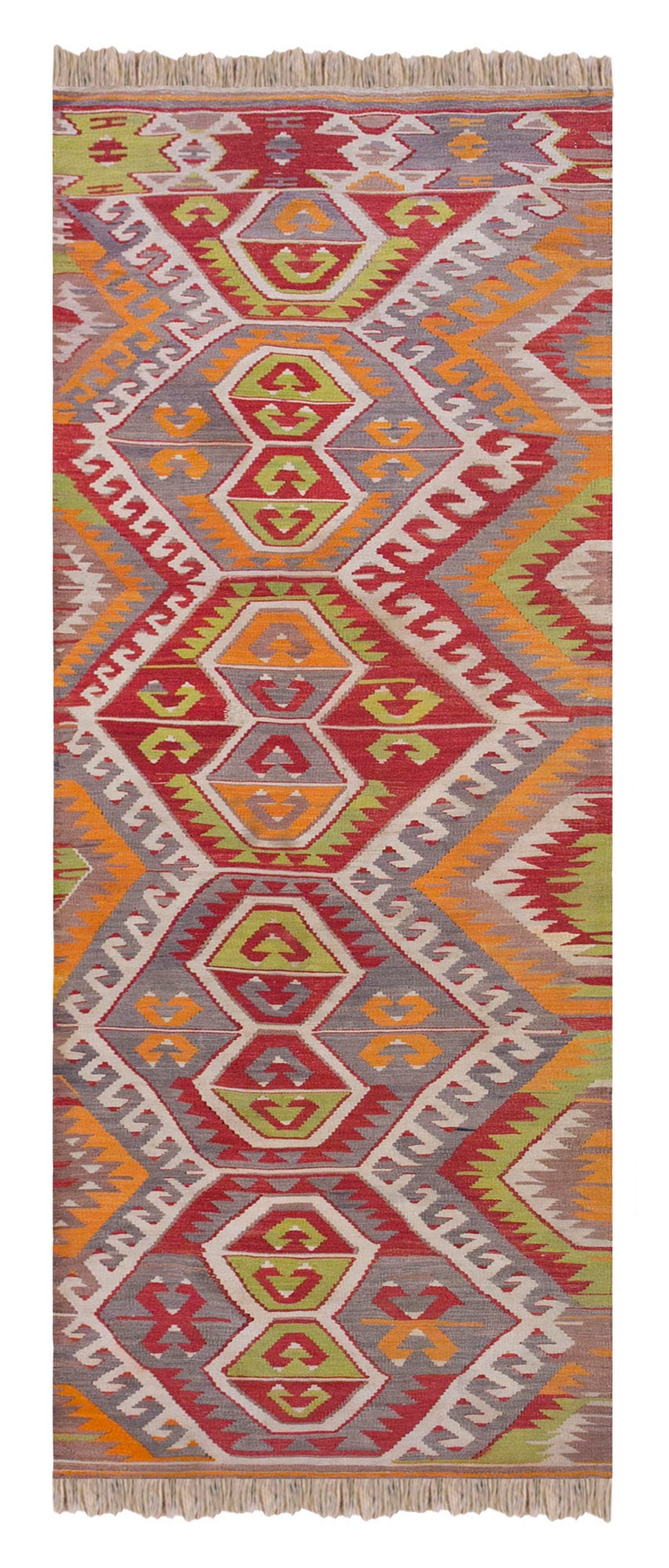 Vintage Turkish Runner Rug, 3.1 × 10.1 ft Rug, 95 x 309 cm