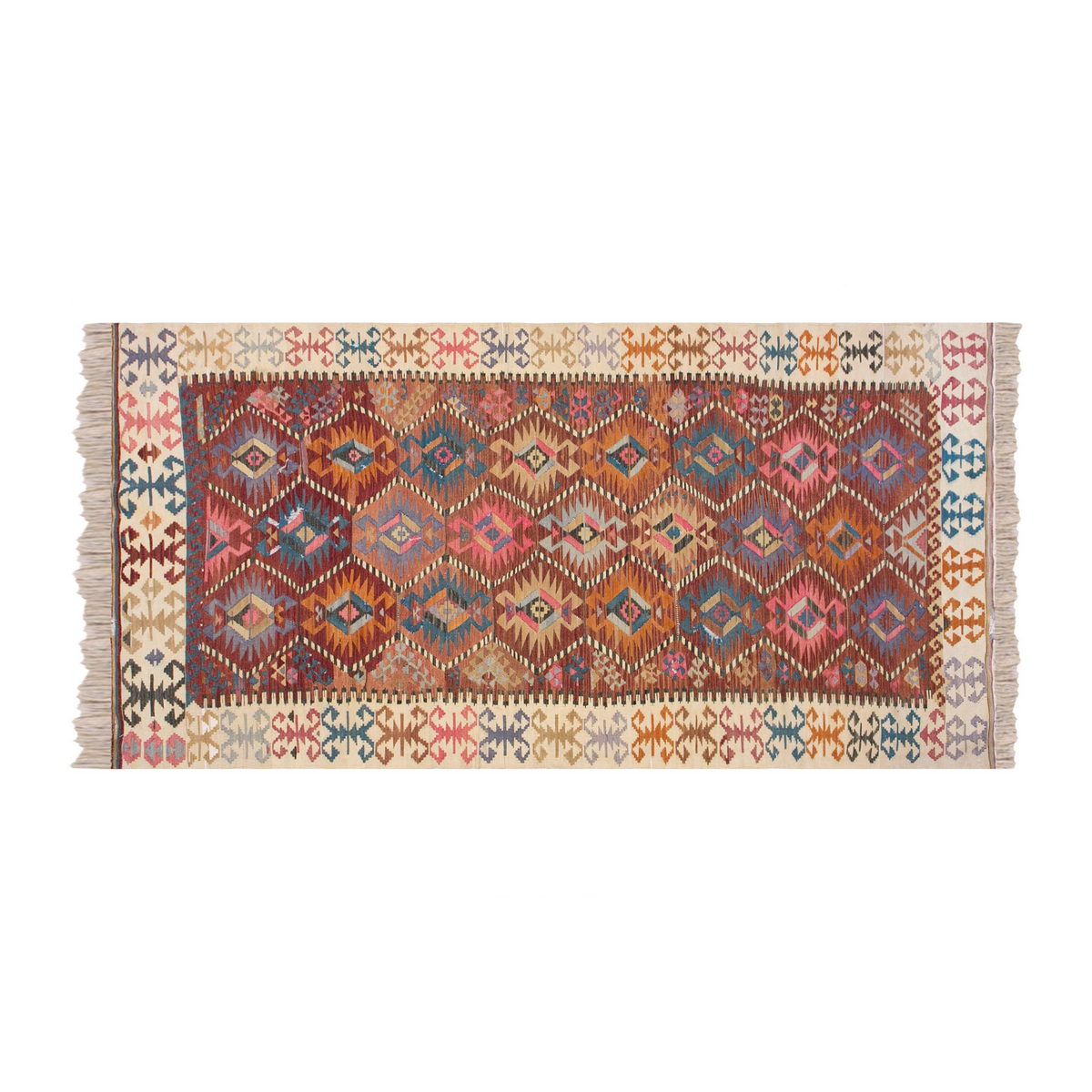 Vintage Turkish Runner Rug, 3.10 × 10.11 ft Rug, 118 × 335 cm