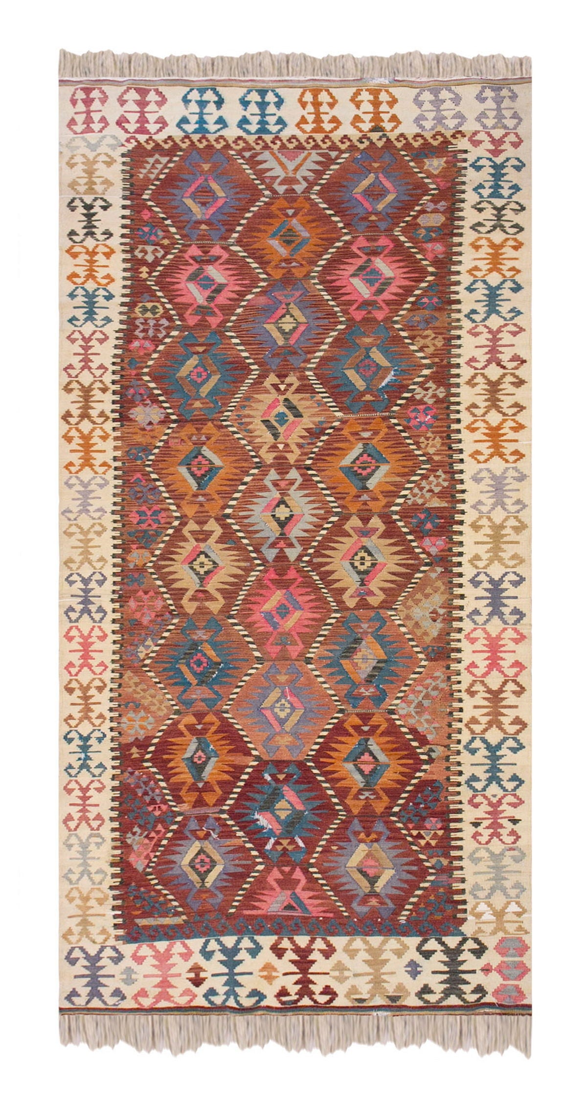 Vintage Turkish Runner Rug, 3.10 × 10.11 ft Rug, 118 × 335 cm