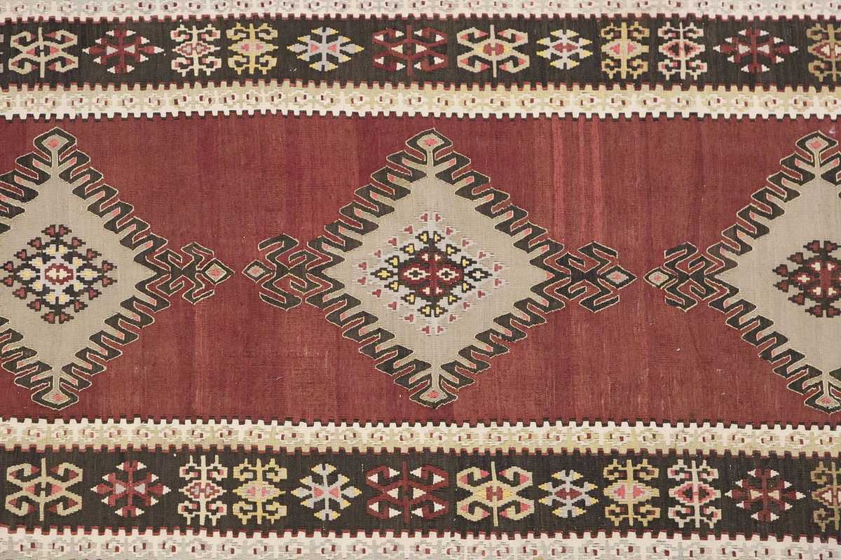 Vintage Turkish Runner Rug, 3.10 x 11.5 ft Rug, 117 x 350 cm