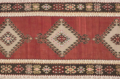 Vintage Turkish Runner Rug, 3.10 x 11.5 ft Rug, 117 x 350 cm