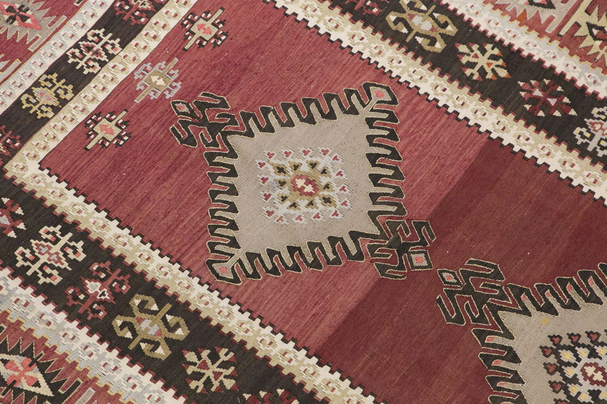 Vintage Turkish Runner Rug, 3.10 x 11.5 ft Rug, 117 x 350 cm
