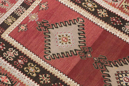 Vintage Turkish Runner Rug, 3.10 x 11.5 ft Rug, 117 x 350 cm