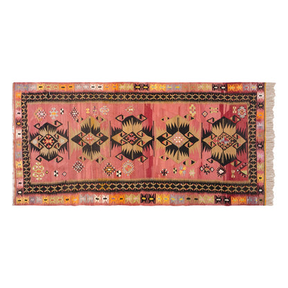 Vintage Turkish Runner Rug, 3.11 x 10.11 ft Rug, 120 x 334 cm