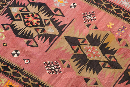 Vintage Turkish Runner Rug, 3.11 x 10.11 ft Rug, 120 x 334 cm