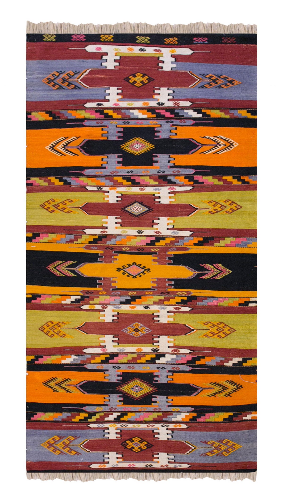 Vintage Turkish Runner Rug, 3.11 x 10 ft Rug, 120 x 305 cm