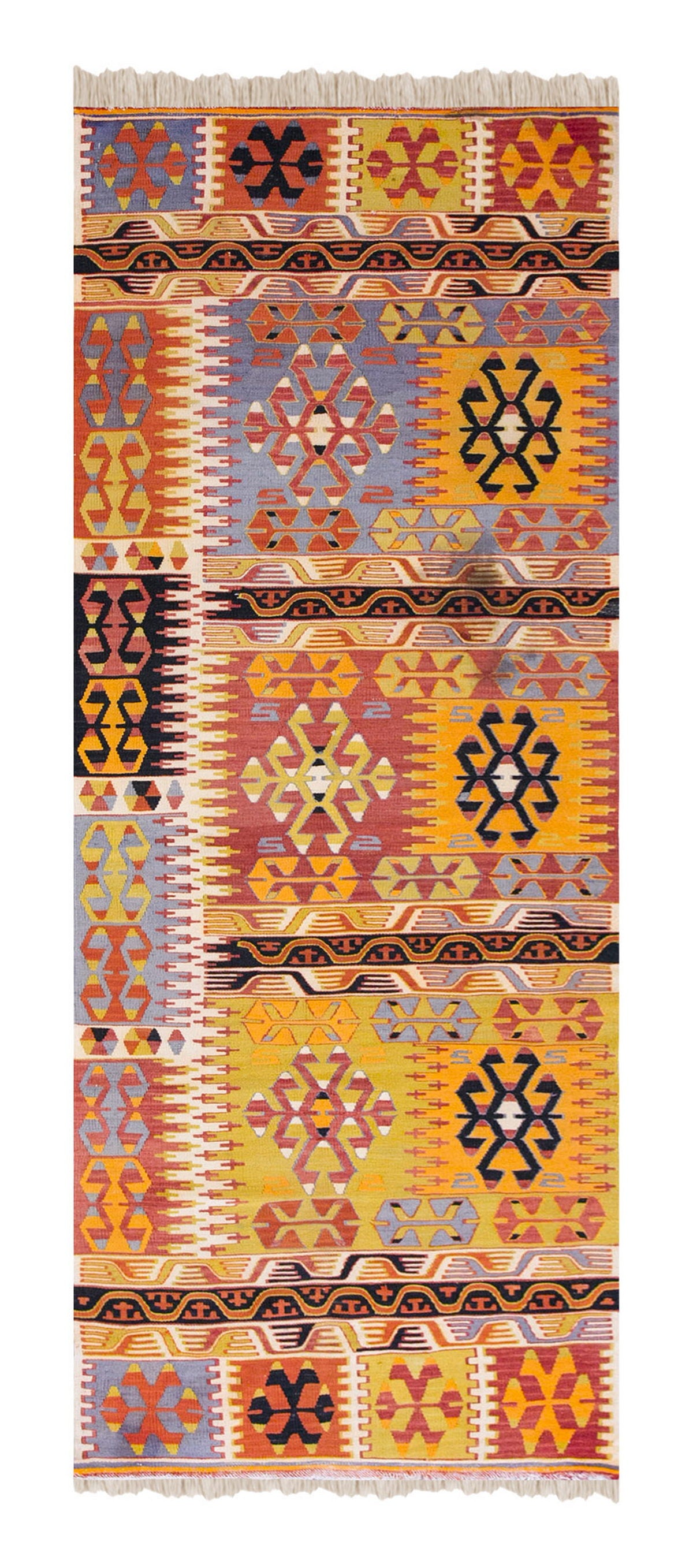 Vintage Turkish Runner Rug, 3.2 x 8.10 ft Rug, 98 x 271 cm