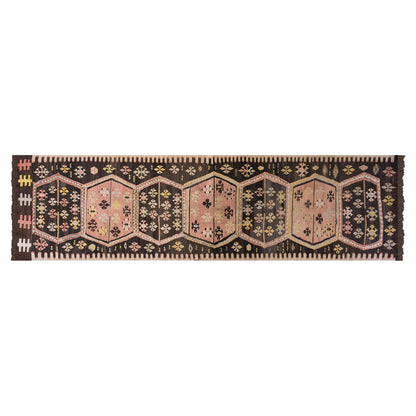 Vintage Turkish Runner Rug, 3.3 × 13.3 ft Rug, 101 × 406 cm