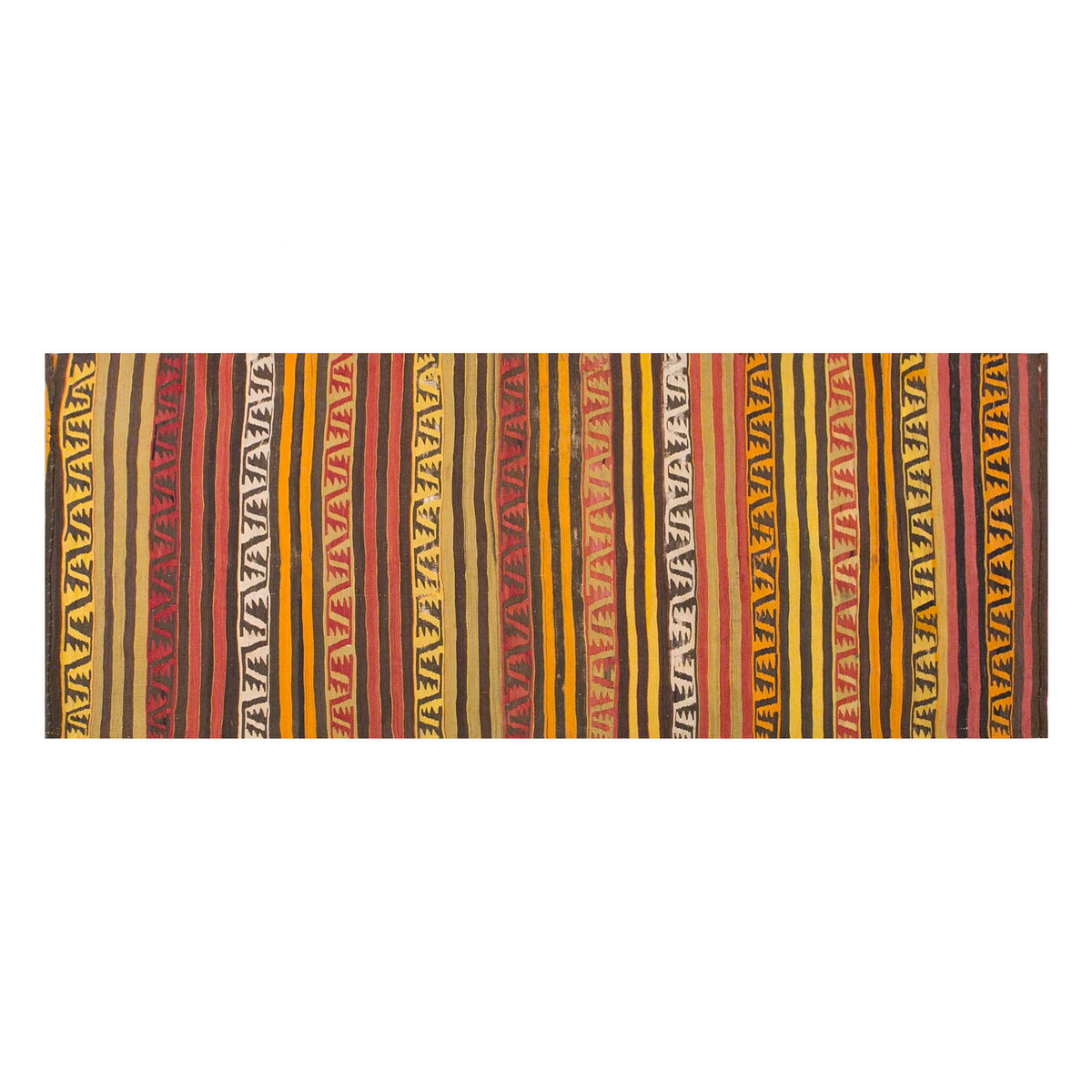 Vintage Turkish Runner Rug, 3.3 x 10.2 ft Rug, 101 x 312 cm