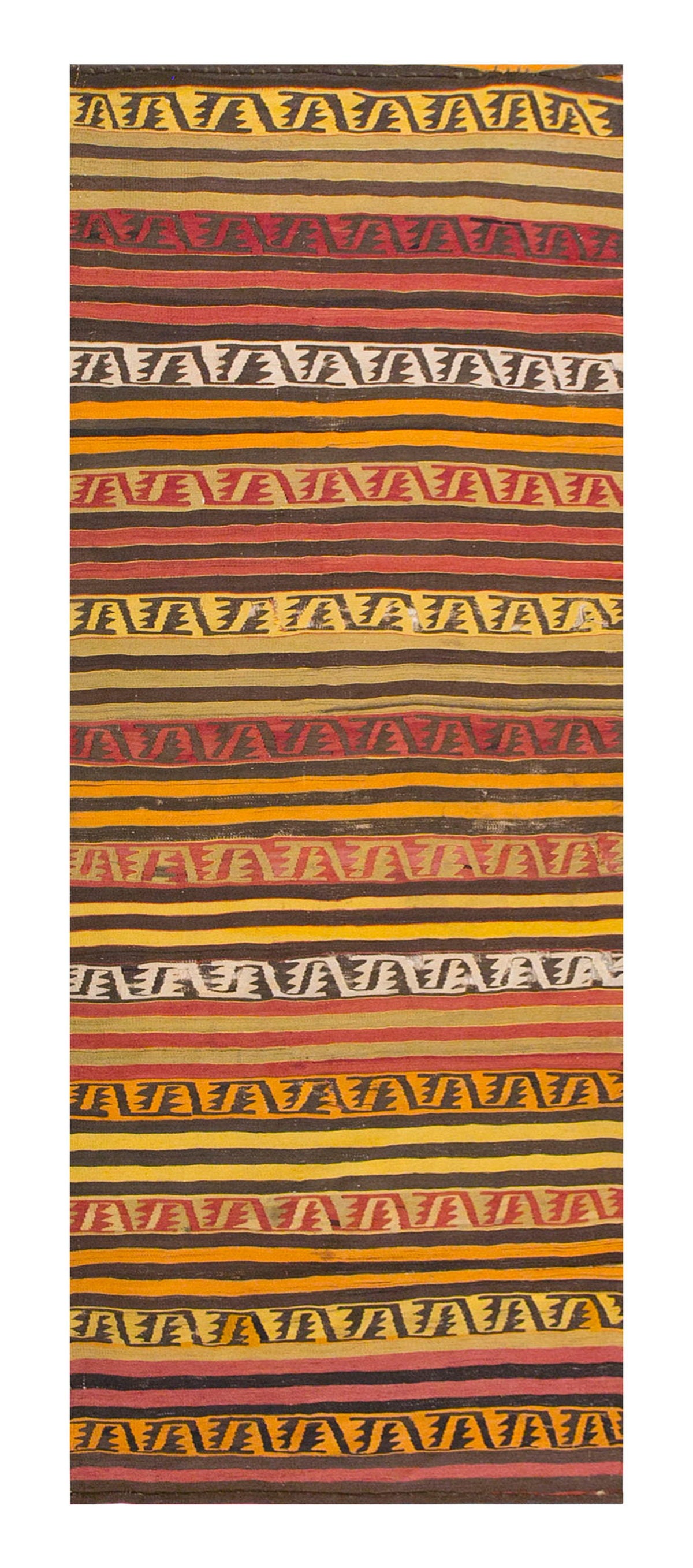 Vintage Turkish Runner Rug, 3.3 x 10.2 ft Rug, 101 x 312 cm