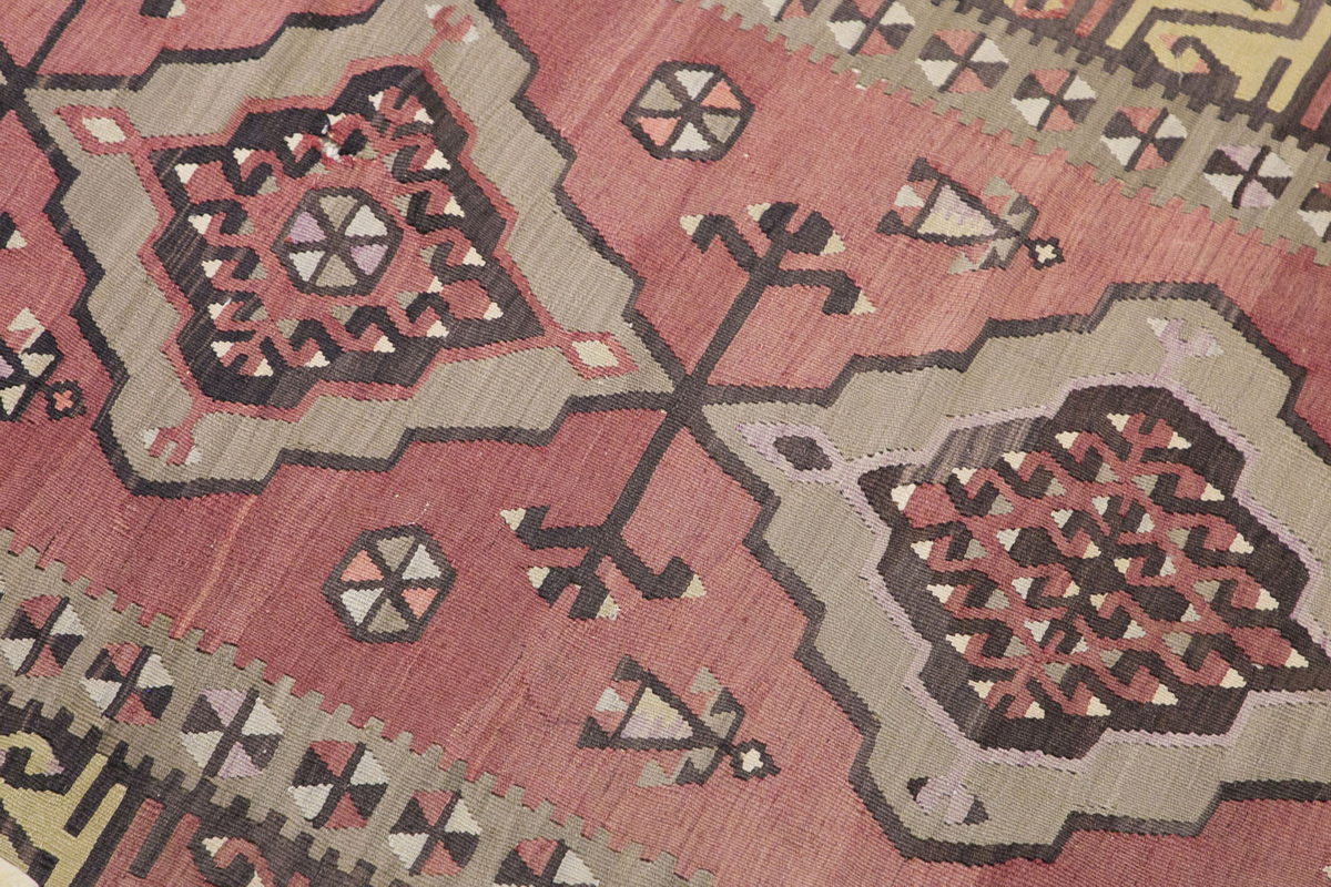 Vintage Turkish Runner Rug, 3.4 × 12.11 ft, 104 × 395 cm