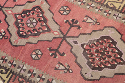 Vintage Turkish Runner Rug, 3.4 × 12.11 ft, 104 × 395 cm