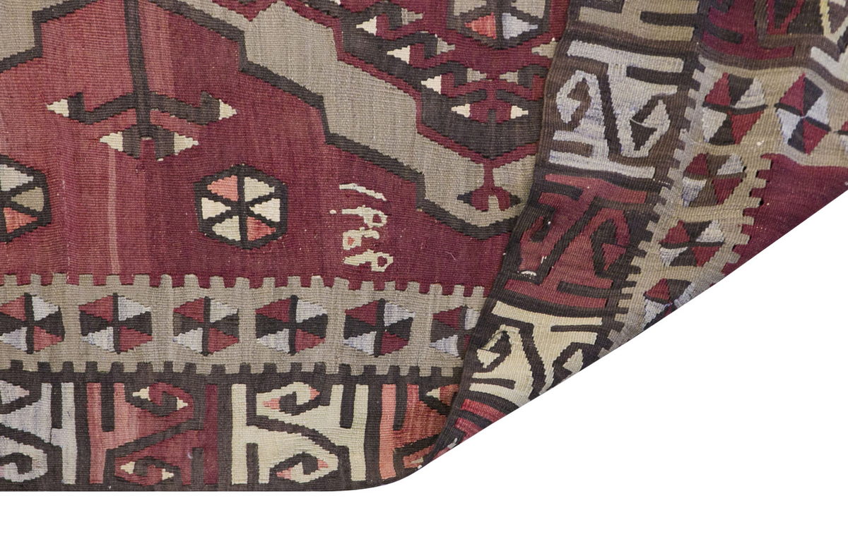 Vintage Turkish Runner Rug, 3.4 × 12.11 ft, 104 × 395 cm
