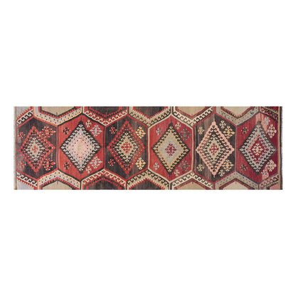 Vintage Turkish Runner Rug, 3.4 x 13 ft Rug, 103 x 397 cm