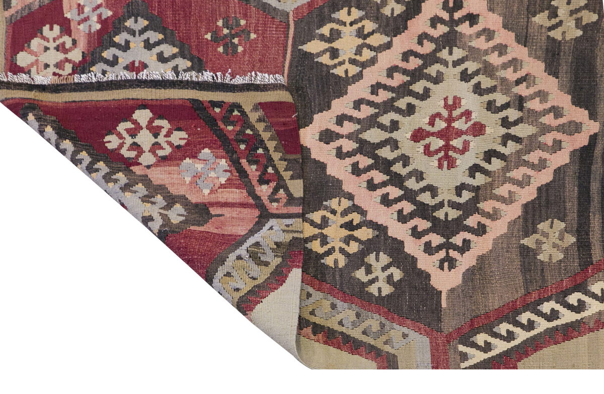 Vintage Turkish Runner Rug, 3.4 x 13 ft Rug, 103 x 397 cm