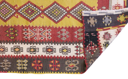 Vintage Turkish Runner Rug, 3.5 x 14.10 ft Rug, 106 x 454 cm