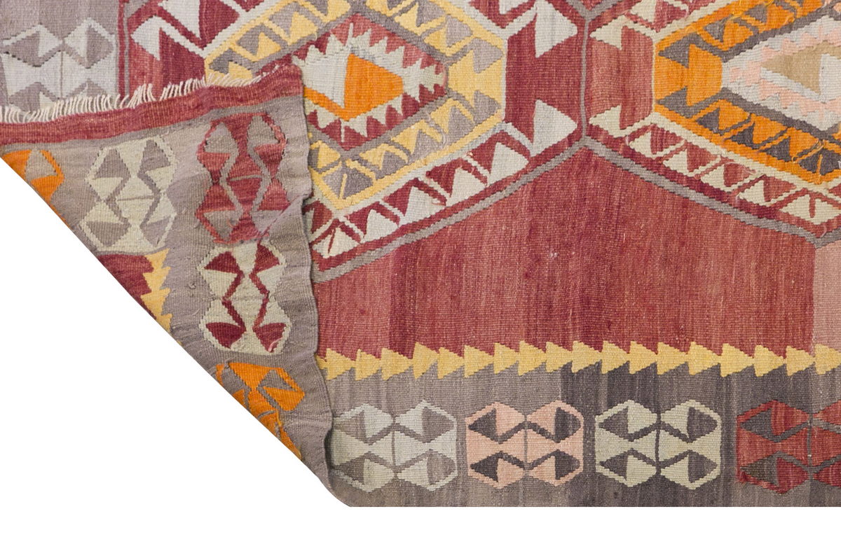 Vintage Turkish Runner Rug, 4.1 × 11.9 ft Rug, 125 × 360 cm