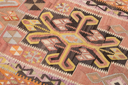 Vintage Turkish Runner Rug, 4.2 x 9.10 ft Rug, 128 x 302 cm