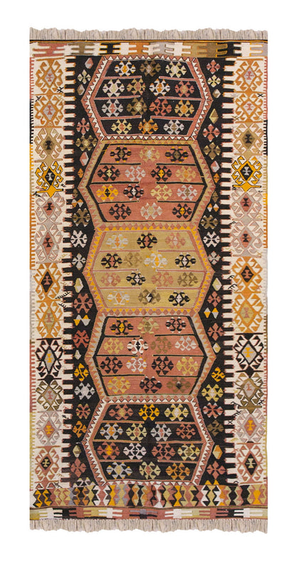 Vintage Turkish Runner Rug, 4 x 9.1 ft Rug, 122 x 278 cm