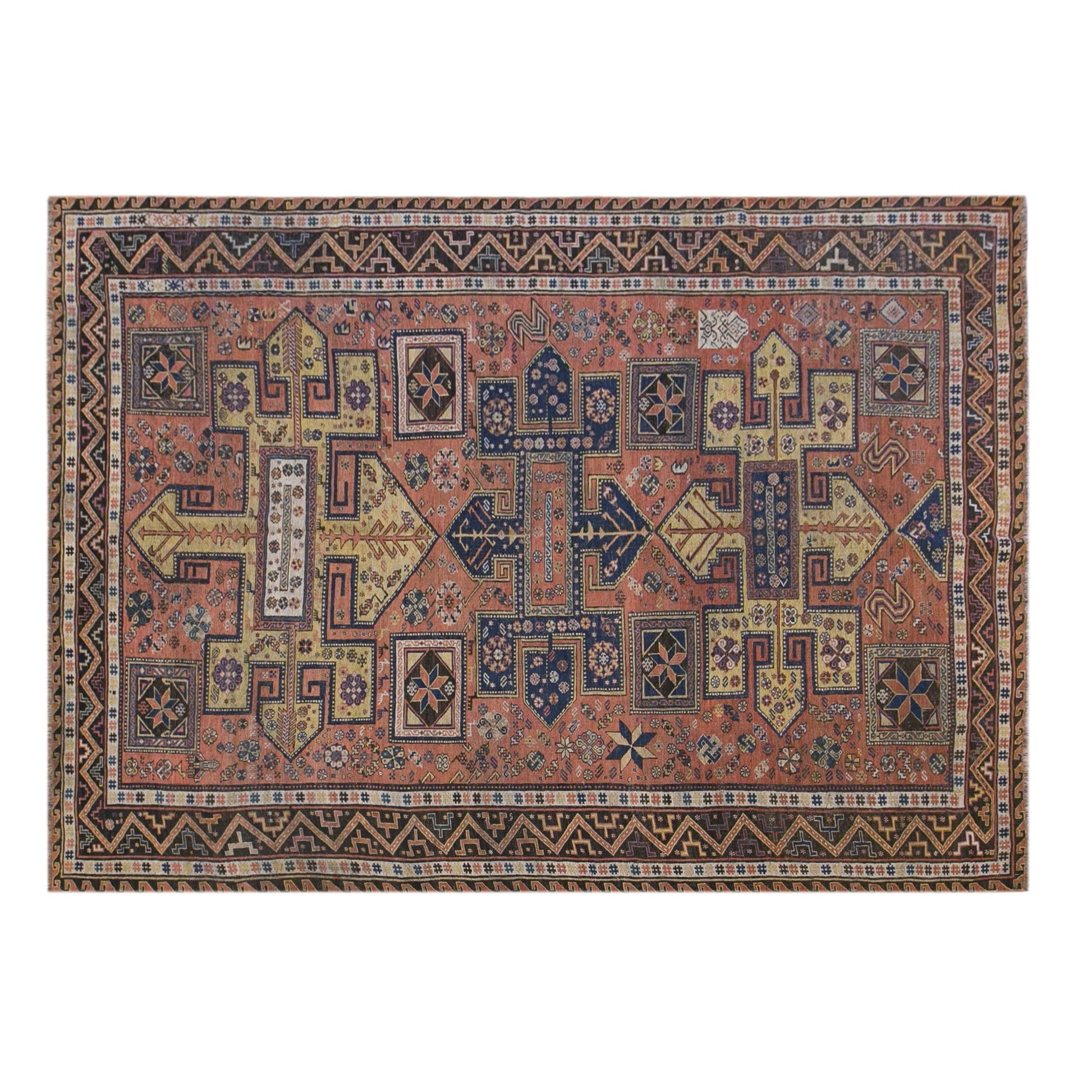 Vintage Turkish Soumak Kilim Rug 213 x 300 cm | 7 x 9.10 ft