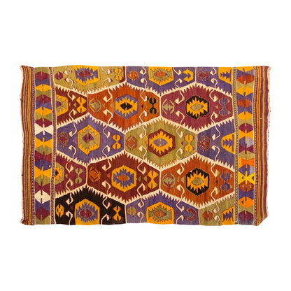Vintage Turkish Tree of Life Rug, 3.1 x 5.6 ft, 94 x 170 cm