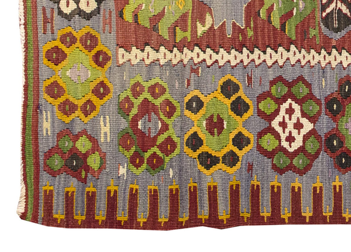 Vintage Turkish Tree of Life Rug, 3.1 x 5.6 ft, 94 x 170 cm