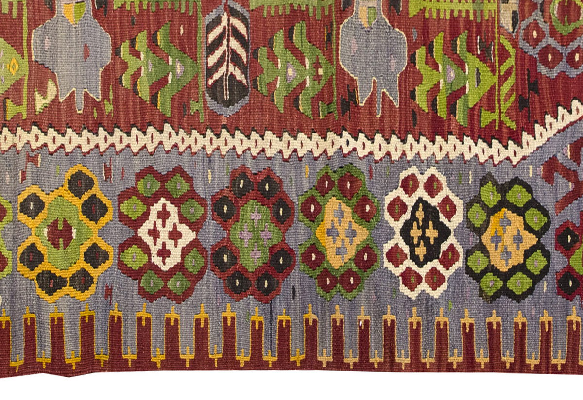 Vintage Turkish Tree of Life Rug, 3.1 x 5.6 ft, 94 x 170 cm